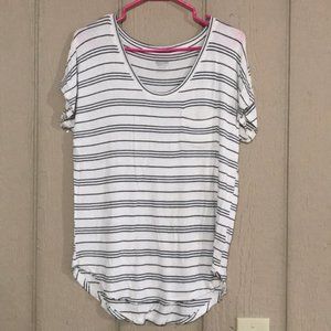 Mossimo white Striped Shirt